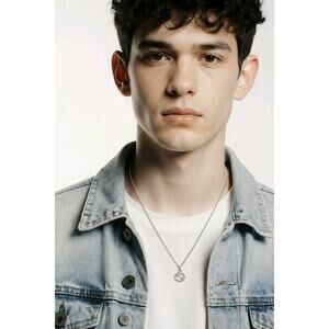 Gucci Interlocking GG Pendant Necklace 925 Sterling Silver Italy ~18"